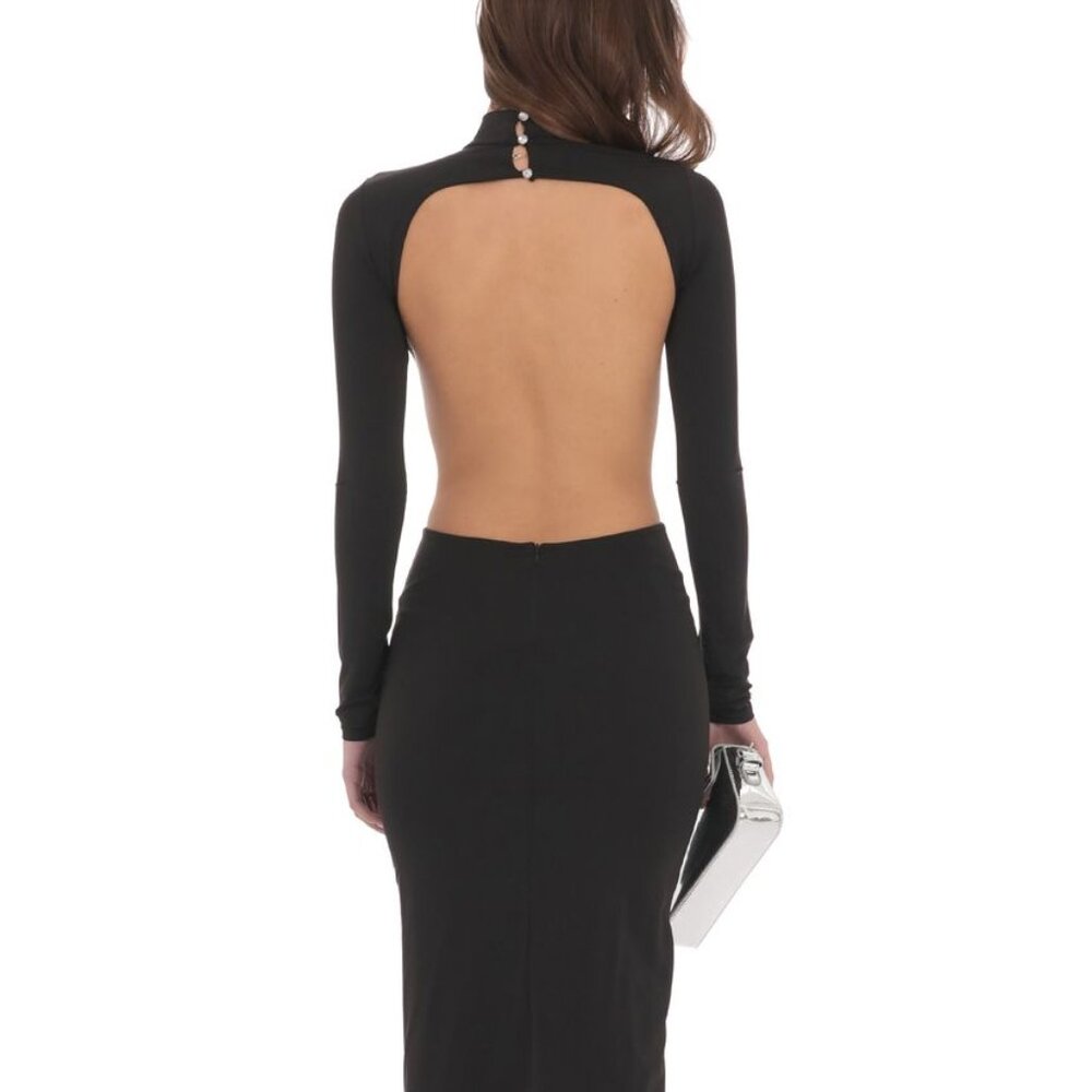 Cutout Maxi Dress in Black